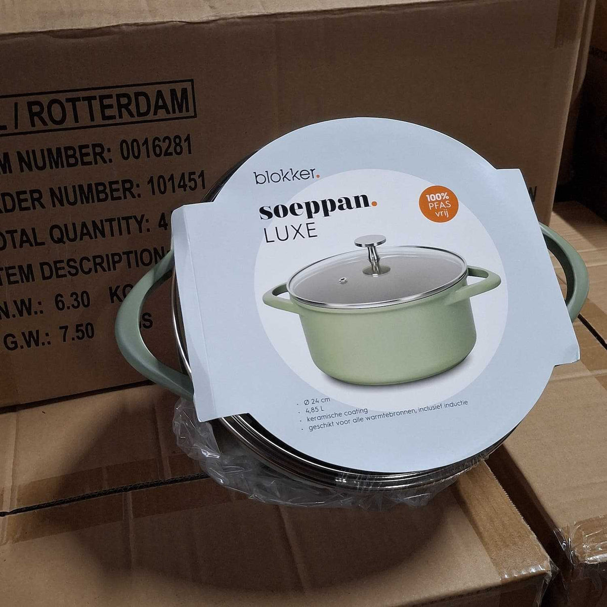 Blokker - Luxe soeppan - Ø 24cm - saliegroen