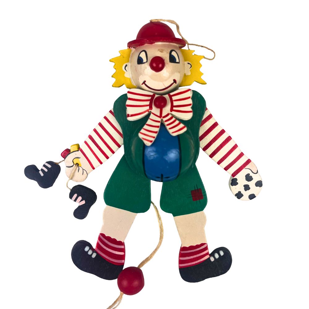 Playwood Holzpuppe – Jumping-Jack-Clown – 17 cm
