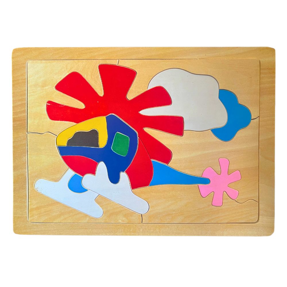 Igra - Wooden Helicopter Puzzle – 30 x 21 cm