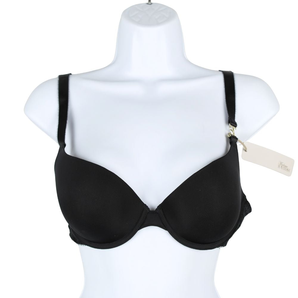 Madame Supertrash - Vintage lace push-up bra - caviar - sizes: 70A - 70E