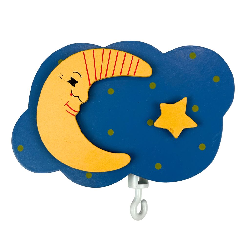 Wooden music box - Hanging mobile moon