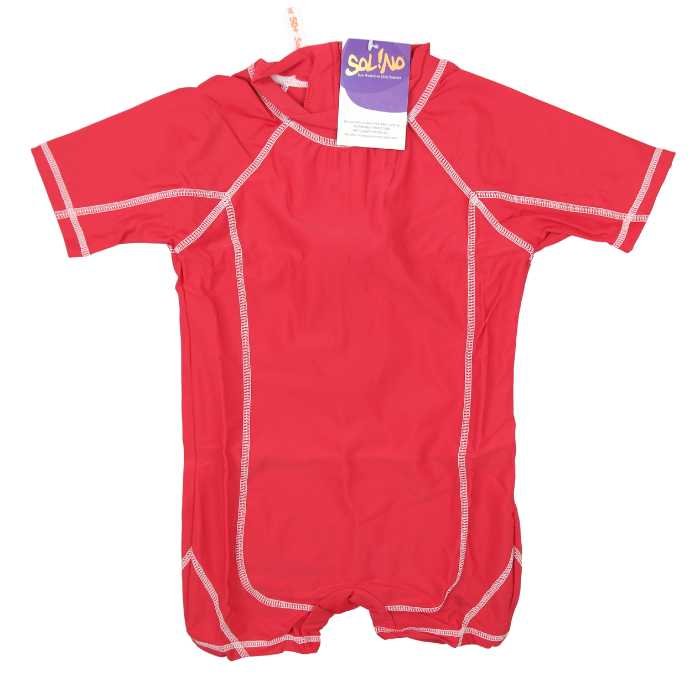 Solino – kinderbadpak met zonbescherming – rood