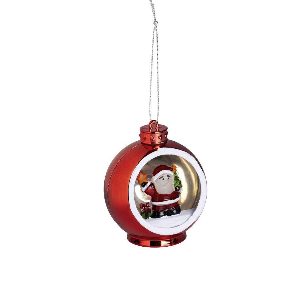 3D LED Christmas Bauble Hanging Decoration "Father Christmas"