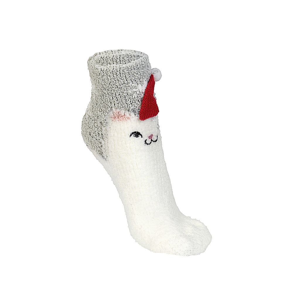 Wonder Walk Plush Christmas House Socks "Christmas Cat" – 37/41