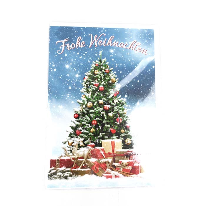 Christmas card - 11,50x17,50 cm - snow tree