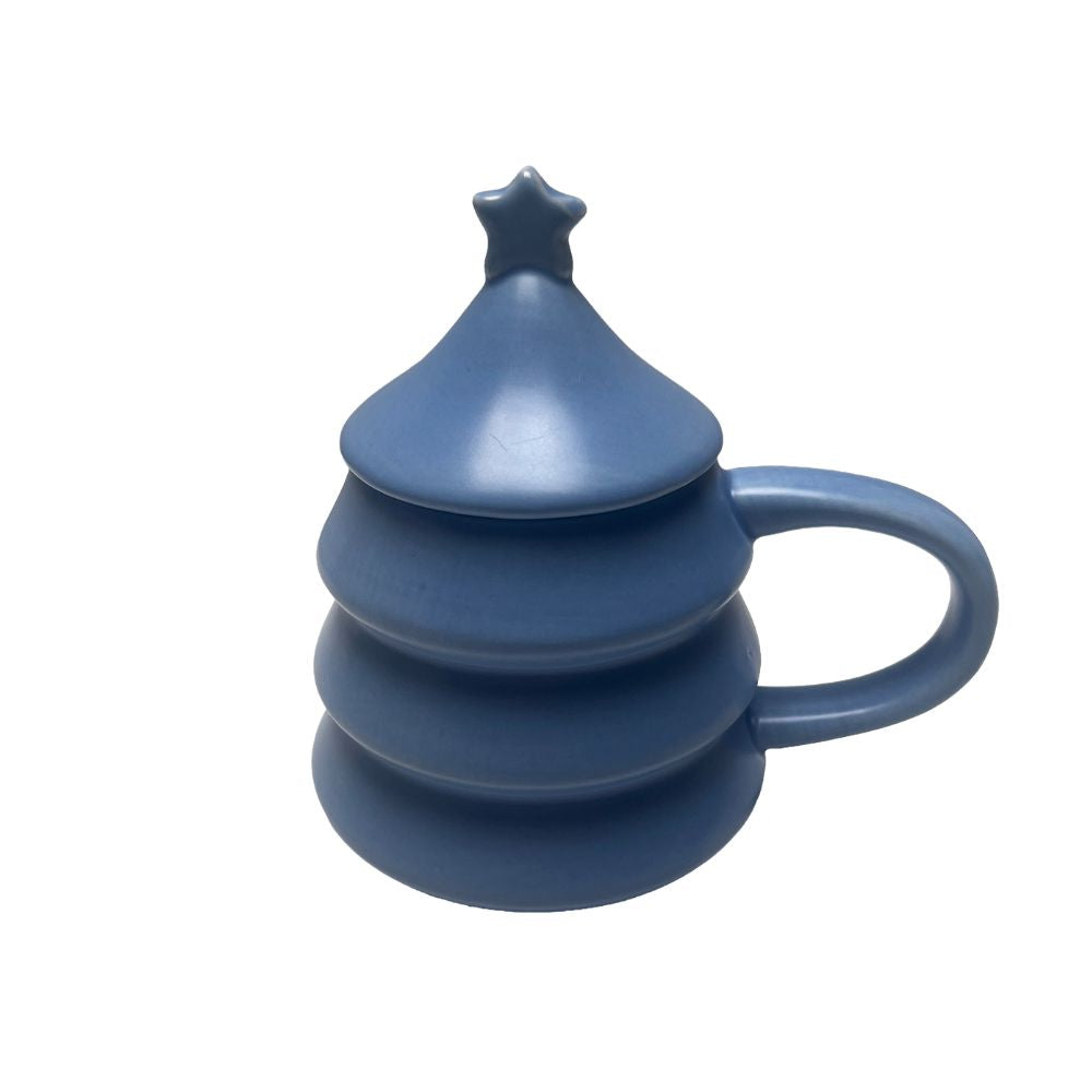 Genialo Weihnachtsbaum-Becher mit Deckel – Blau