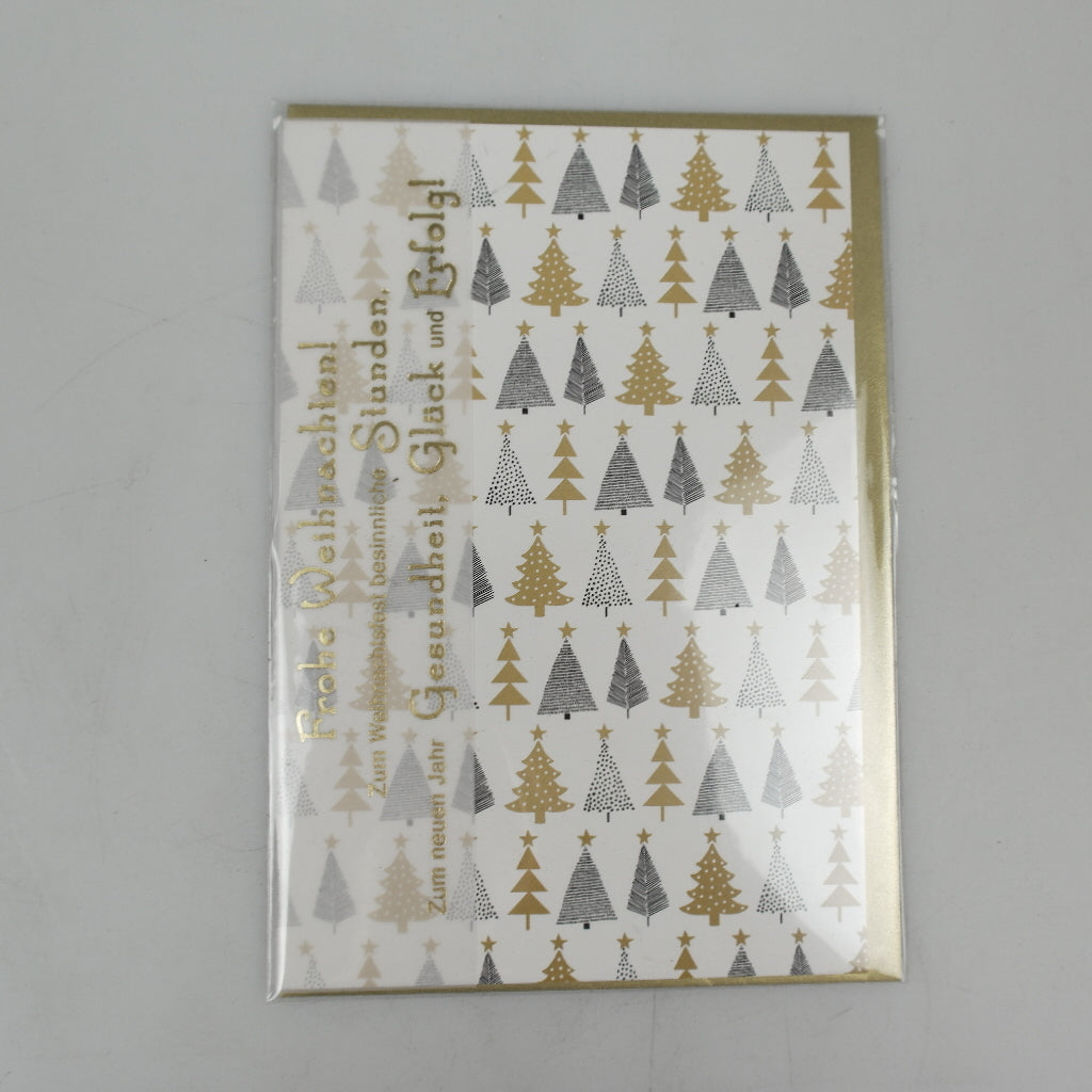 GW-Karte 5803-17557 EUR 2,25 11,5 x 17,0 cm weiss/gold/schwa
