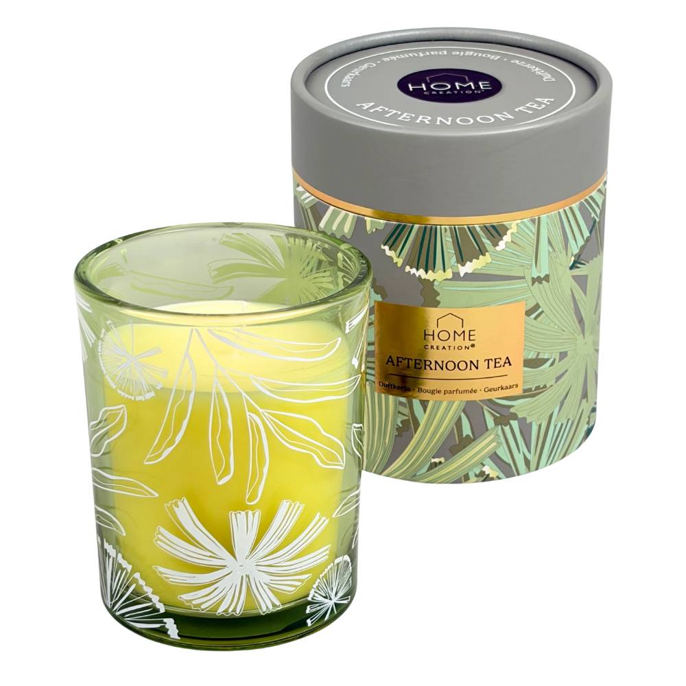 Home Creations - Scented candle in a glass jar - 4-assorted DE/FR/NL