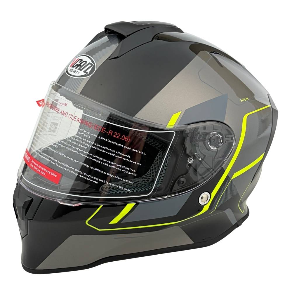 Vcan – Integraalhelm – zwart/fluor – XS - (53/54)