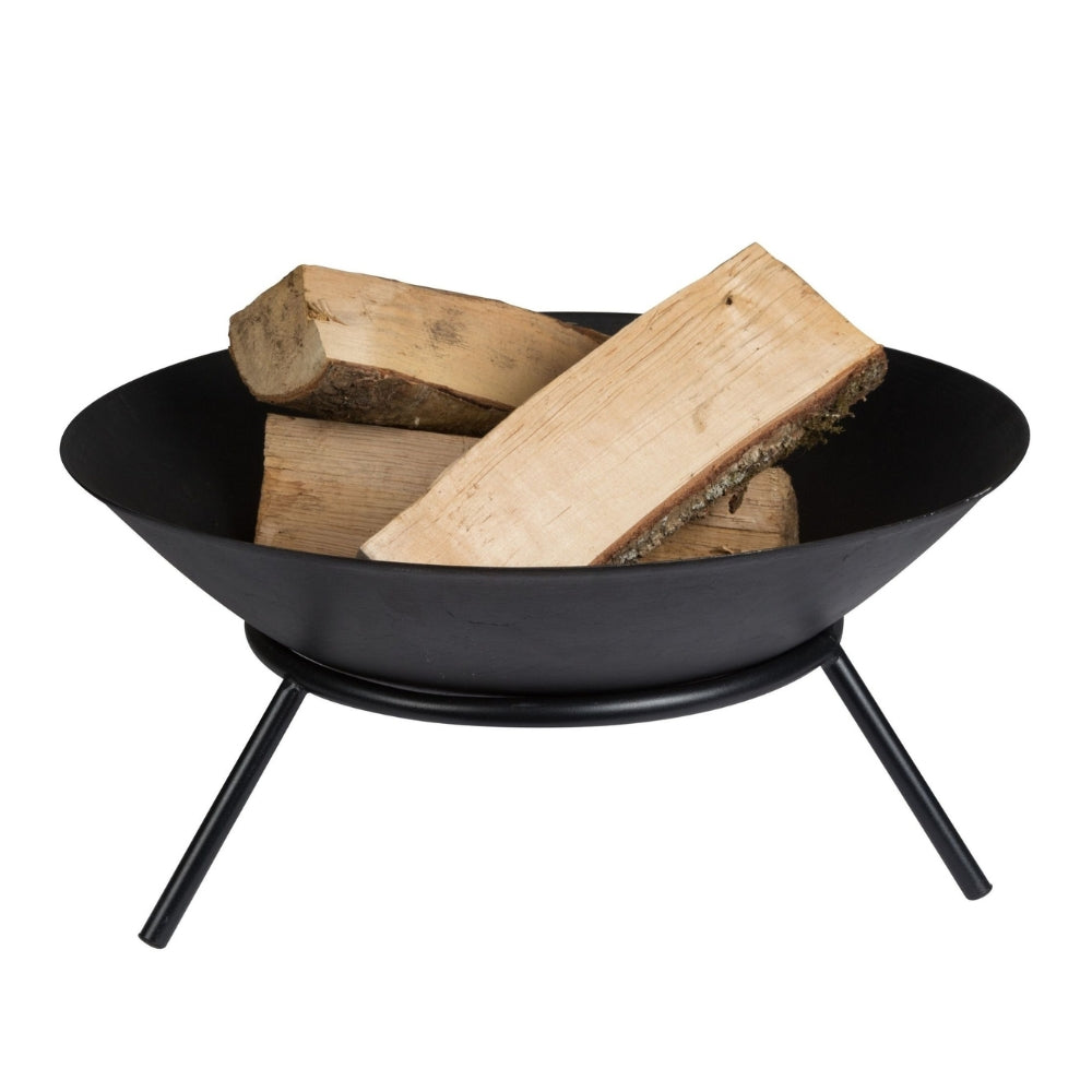 Perel - Cast iron fire bowl - Black - 56cm