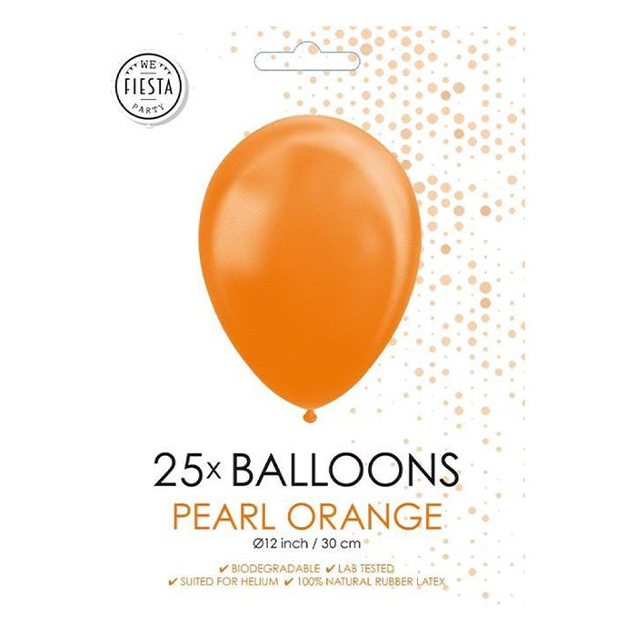 Fiësta - Ballonnen - 25st - oranje - Ø 30cm