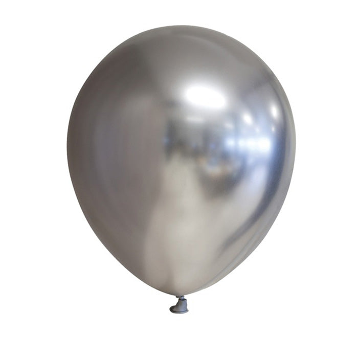 Fiësta - Ballonnen - 100 st - spiegelzilver - Ø12,7cm