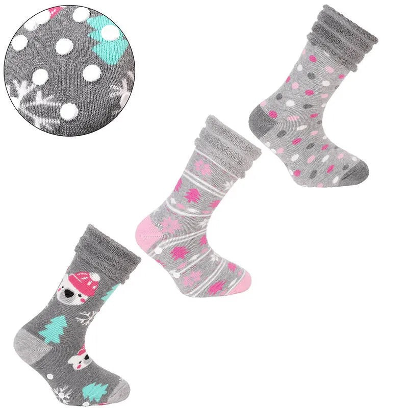Moraj - House socks - children's - 3-pack - 31/34 - Christmas