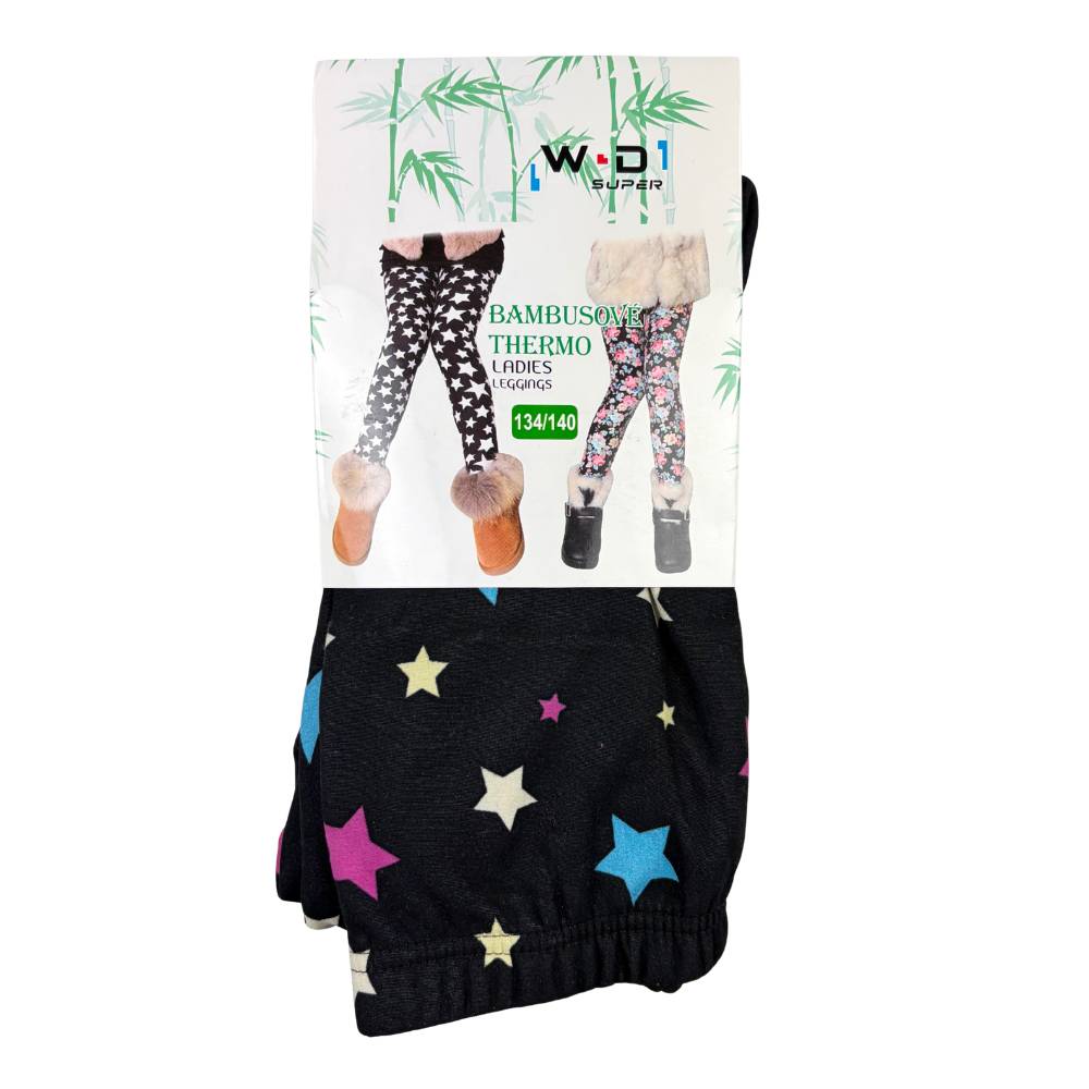 WD1 Super – Bambus-Leggings für Mädchen – Größen: 134/140