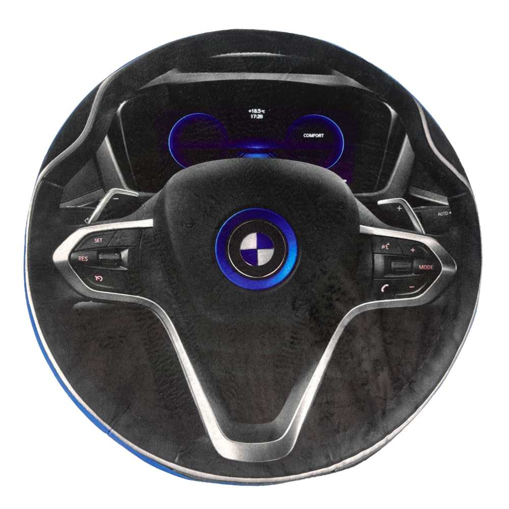 Rundes Zierkissen – BMW-Innenausstattung – 38 cm