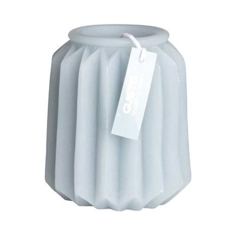 Gusta - Figurine candle - 10,5cm - grey-blue