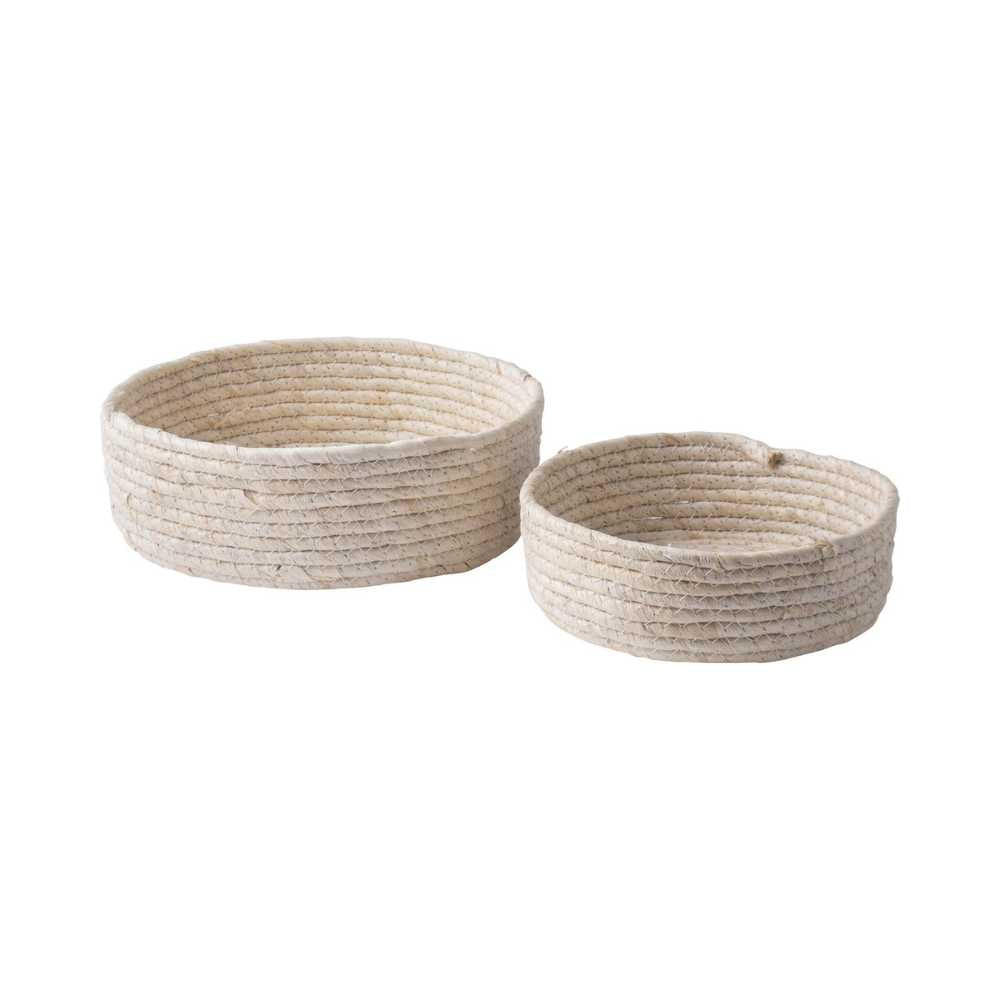 Gusta S/2 corn-leaf baskets