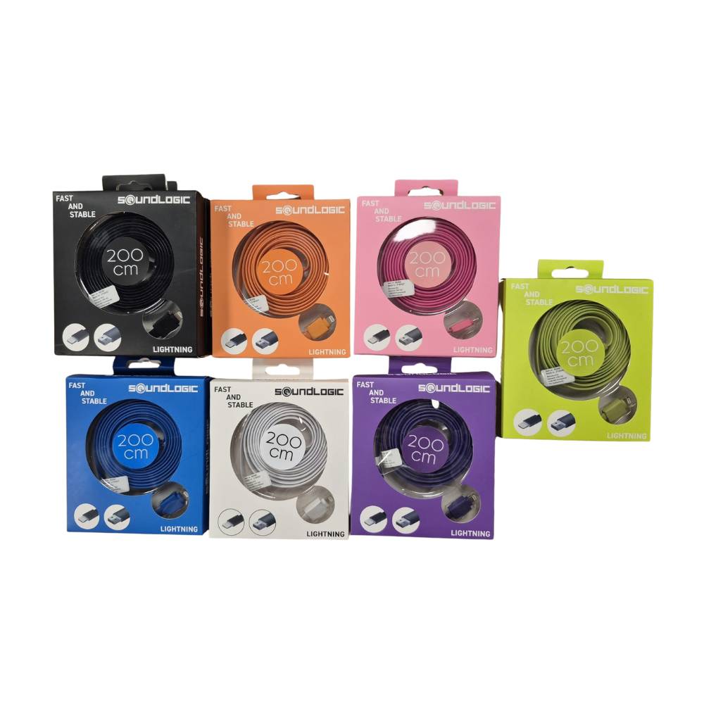 Soundlogic - USB cable 200 cm -pin, coloured