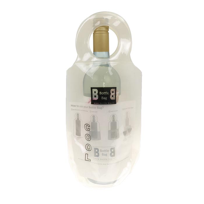 Bottle Bag - cadeautas wit - 32cm