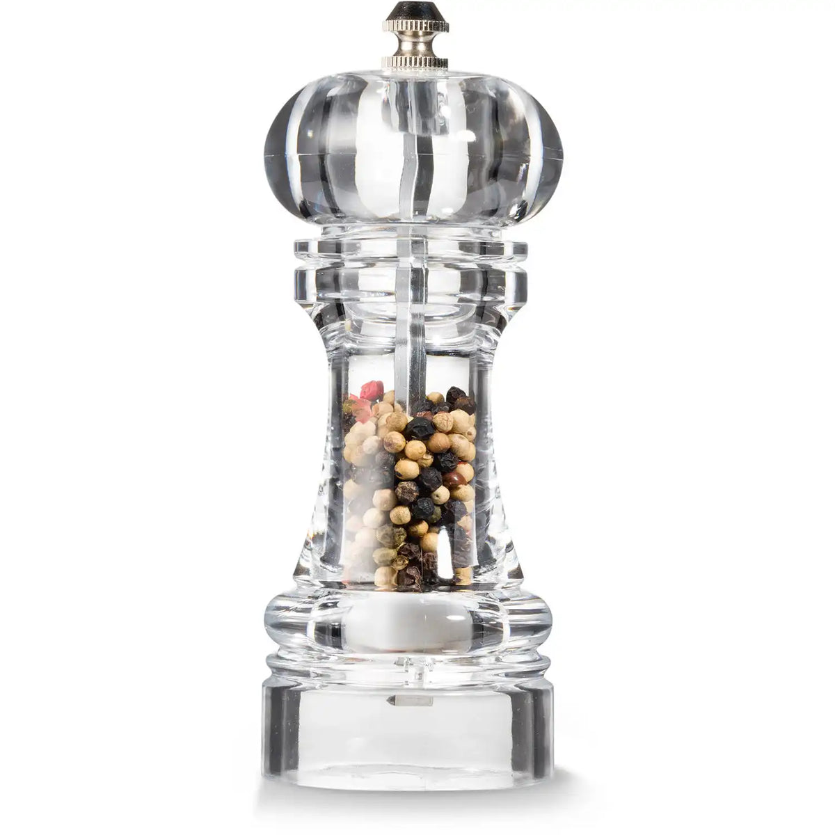 Blokker pepper/salt mill – acrylic – ‘ 15 cm ’ – transparent