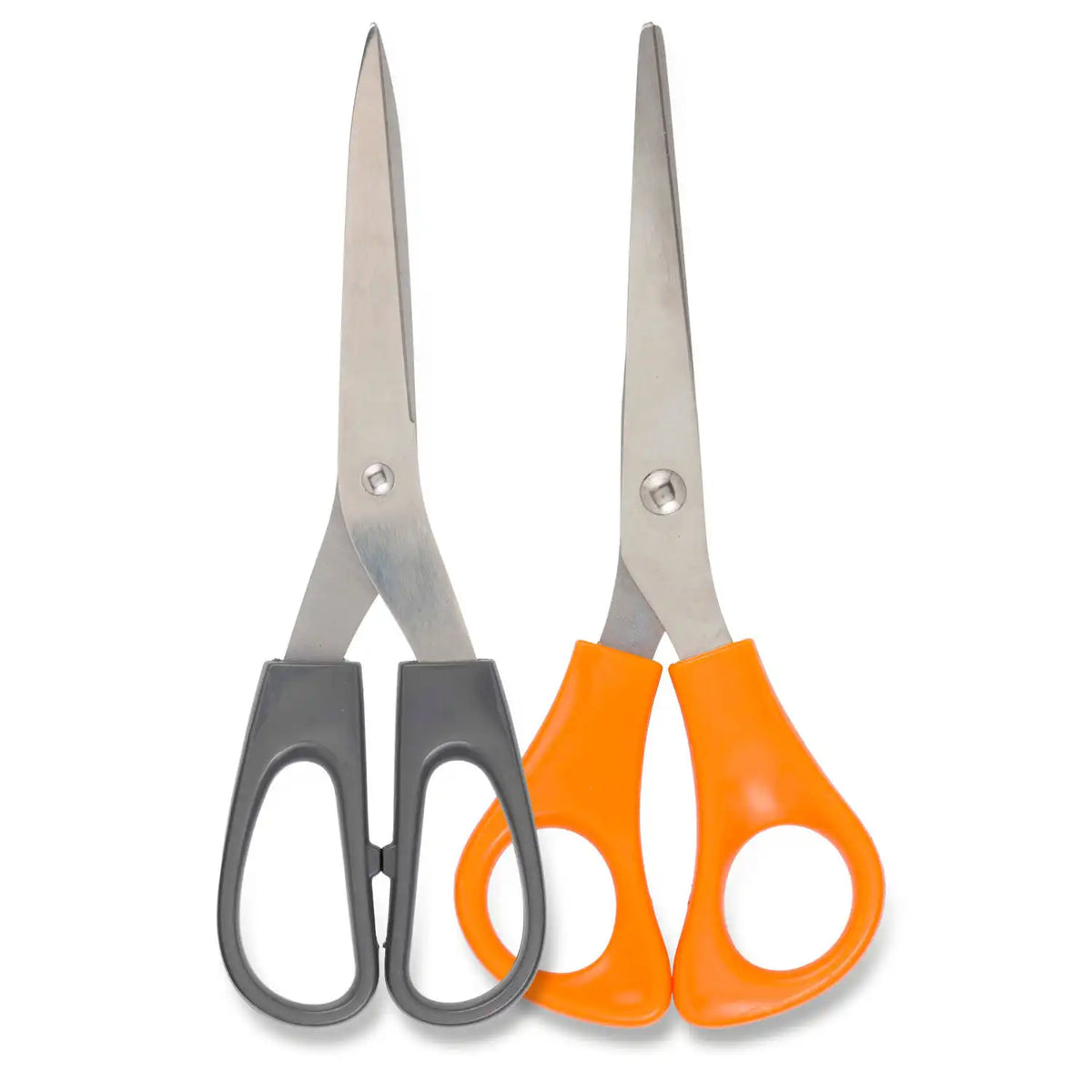 Blokker scharenset – 2 delig grijs/oranje – 21cm/15,3cm