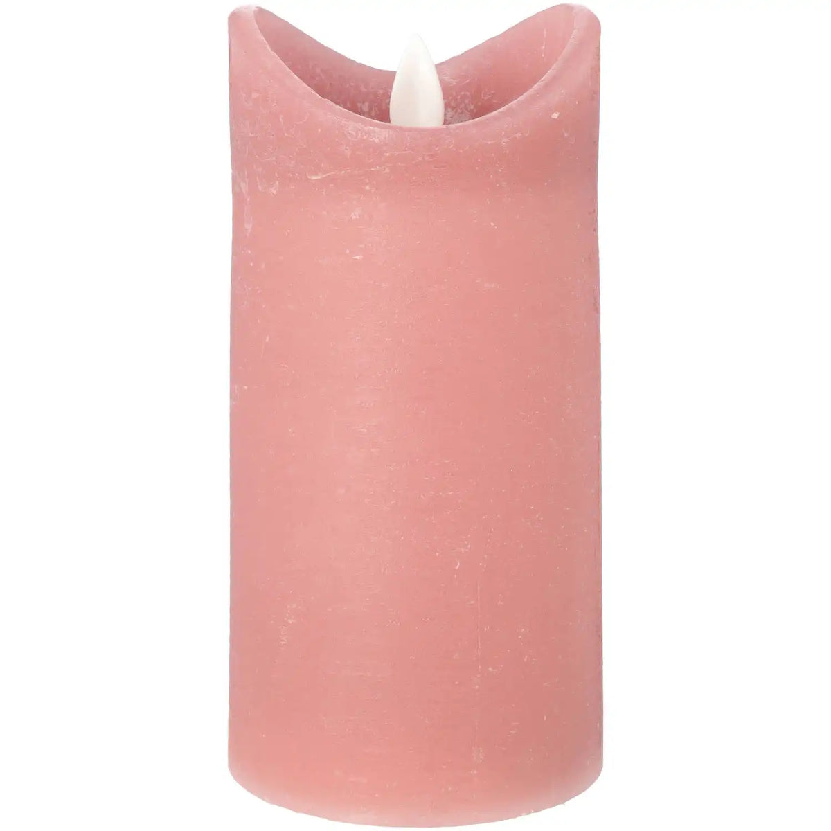 Blokker - Rustic LED Candle – 7,5x15 cm – pink