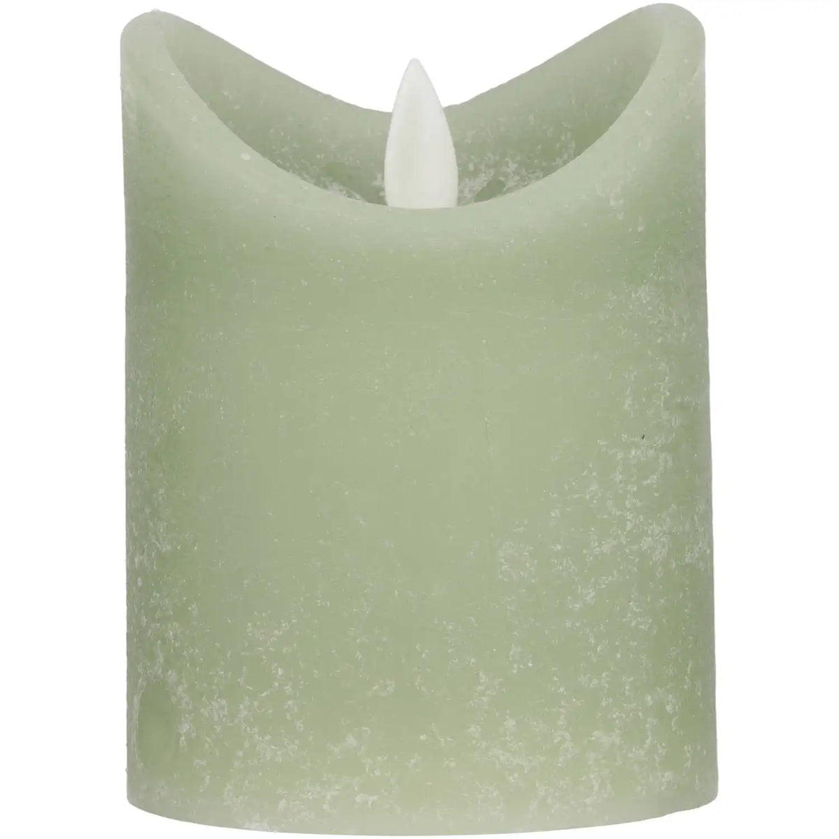 Blokker - Rustieke LED Kaars - 7,5x10 cm – groen