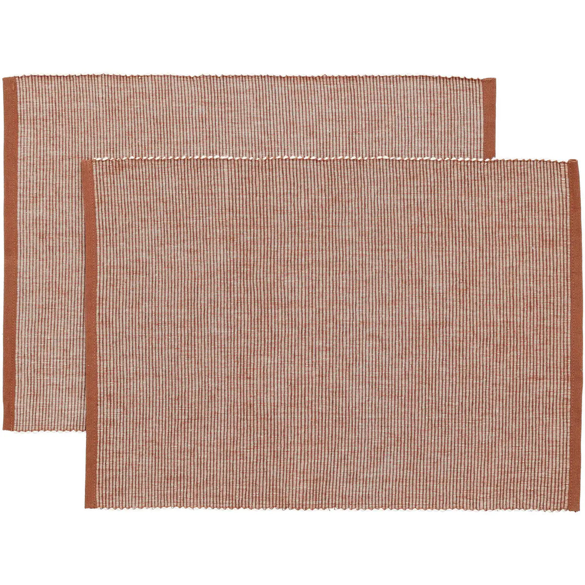 Blokker - Placemat Como - 30x45 cm - 2 stuks - Terra