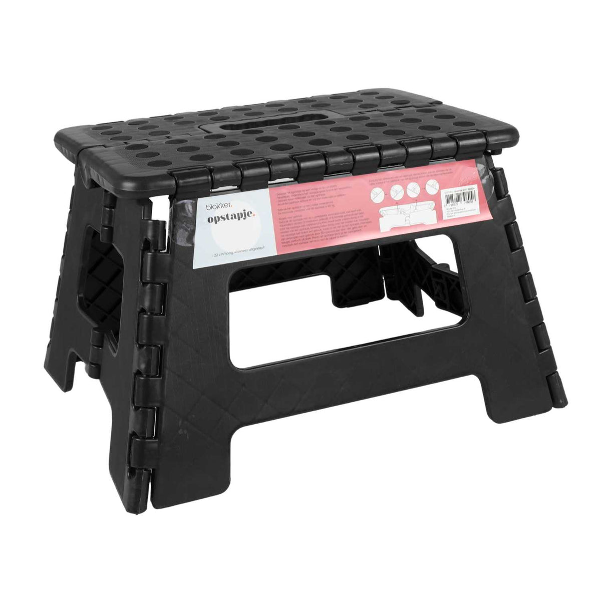 Blokker - Trittleiter - 22cm - Max. 125kg - Schwarz