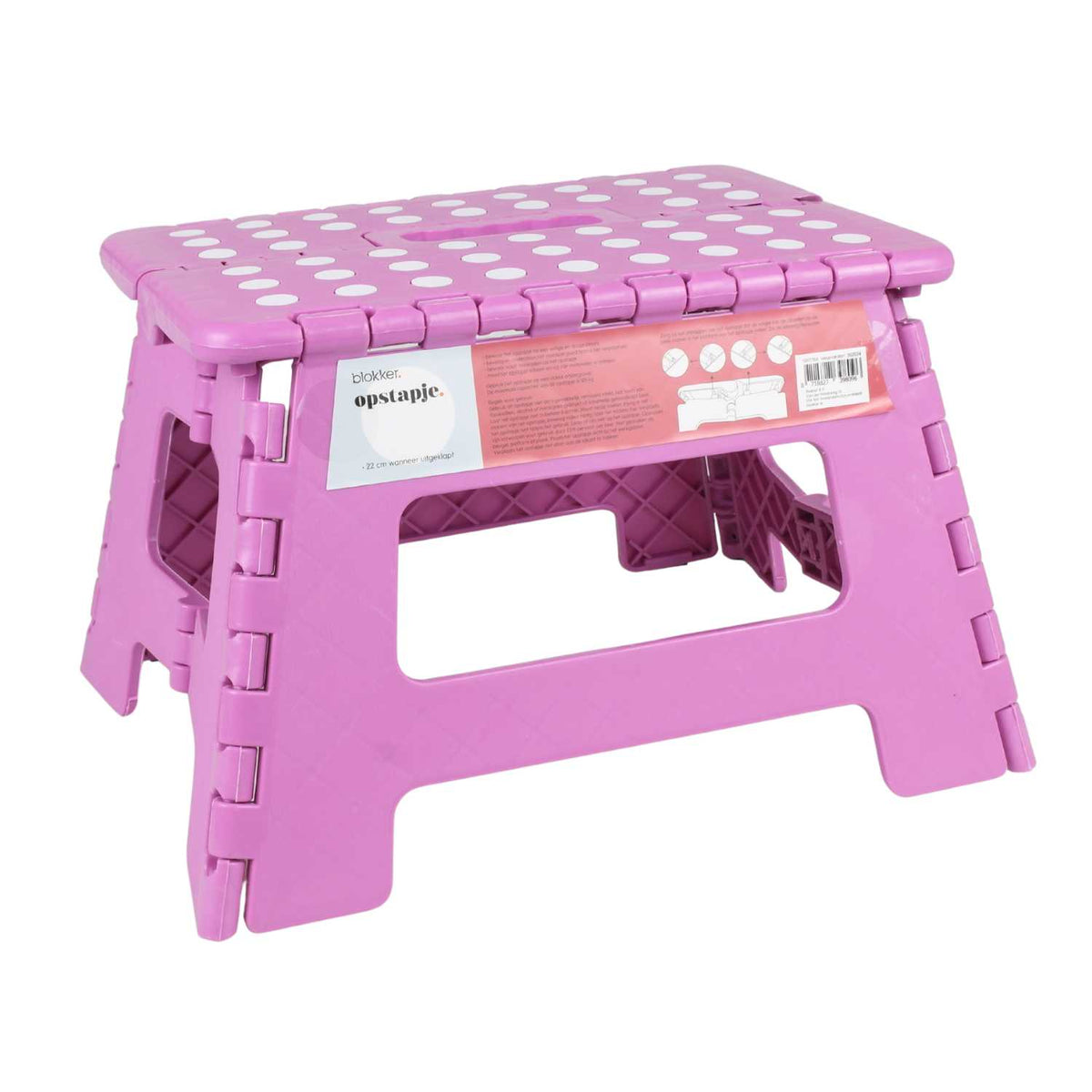 Blokker - Opstapje - 22cm - Max. 125kg - Paars
