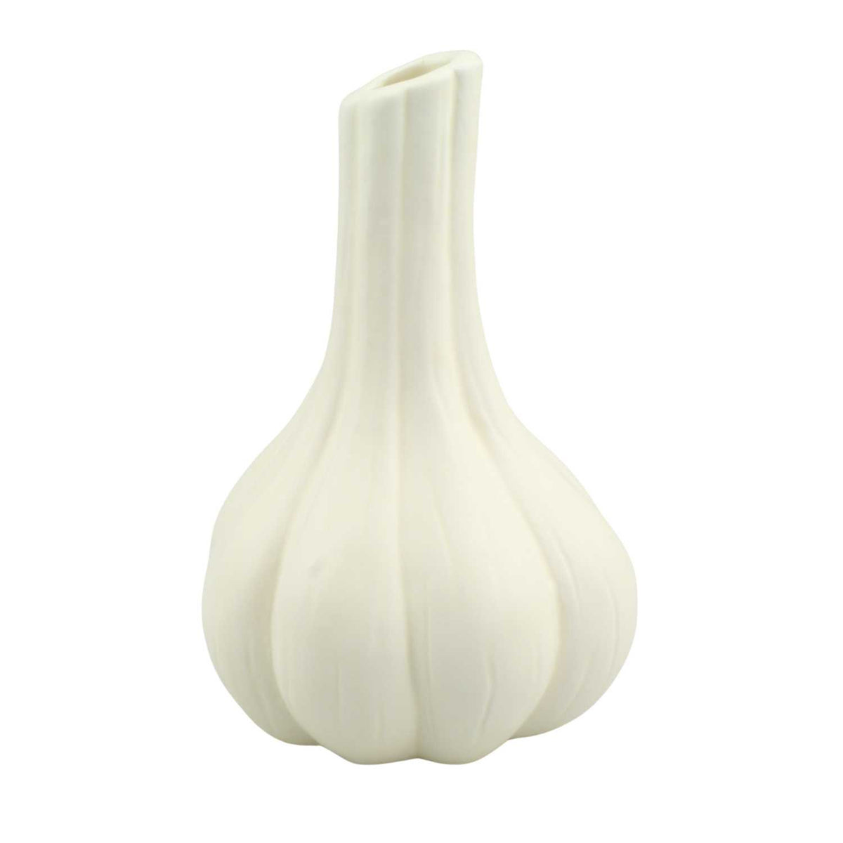 Blokker vaas knoflook - Ø 10 x 15cm - creme (verlaagde besteleenheid)