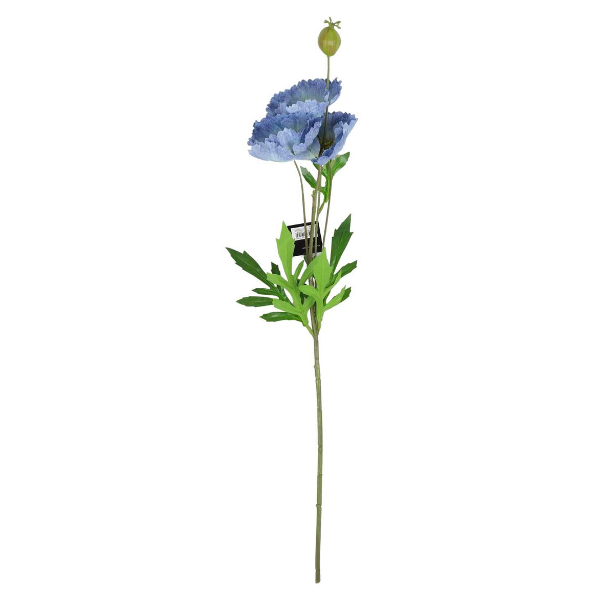 Blokker kunstbloem Poppy - 69cm - blauw