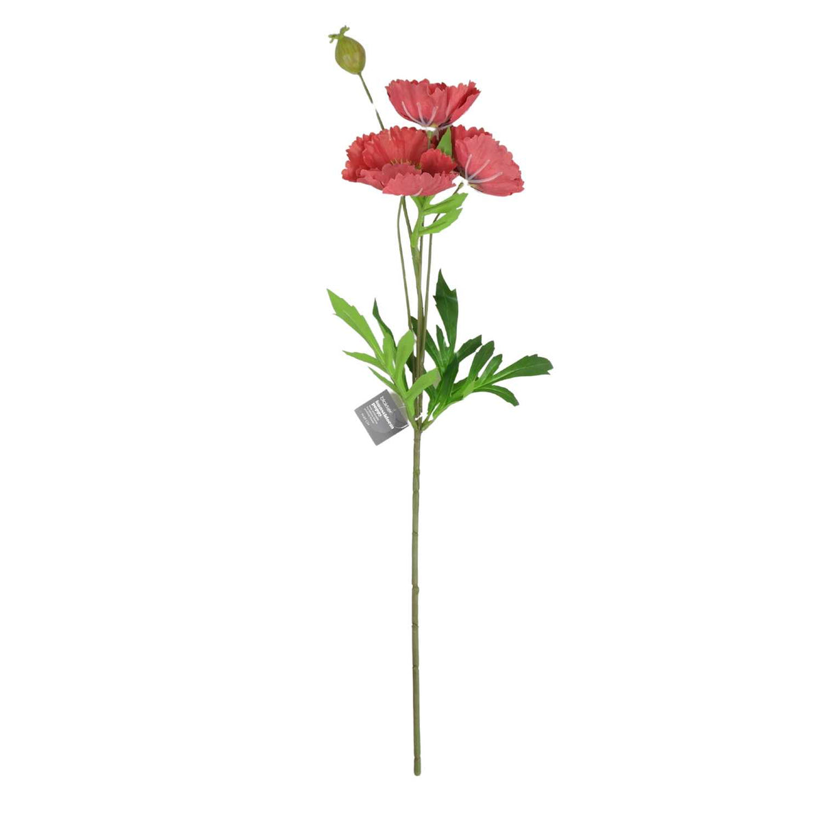 Blokker kunstbloem Poppy - 69cm - rood (verlaagde besteleenheid)