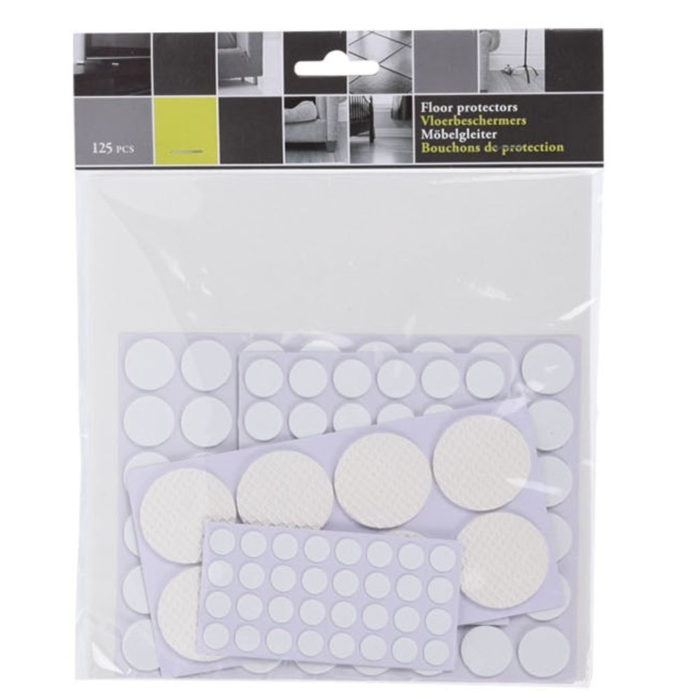 Floor protectors – Felt pads for furniture – 125 pieces