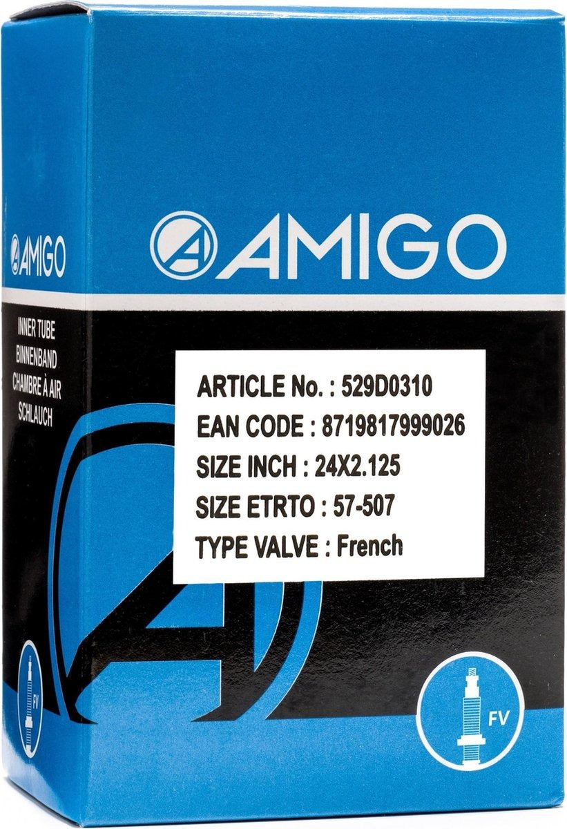 Amigo - Schlauch, französisch, 24 x 2,125
