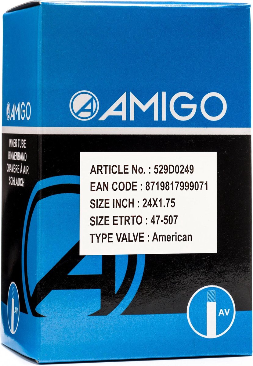 Amigo - Binnenband Amerikaans 24x1.75