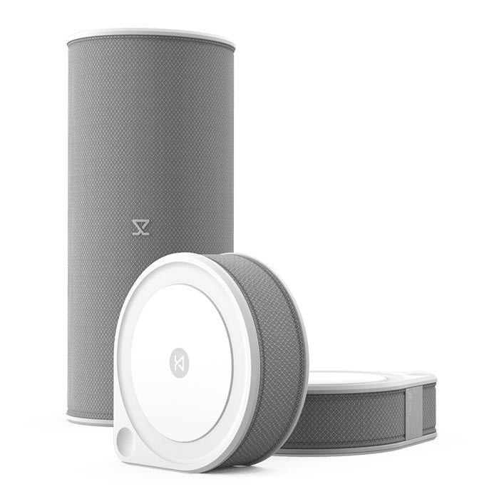 Kien 2.1 - Subwoofer - 2 tragbare Satellitenlautsprecher - weiß