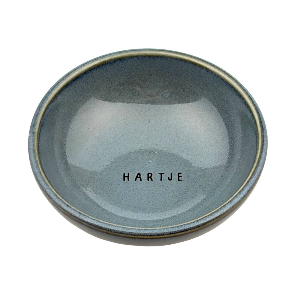 Zusss – Dipschaaltje ‘hartje’ – Ø 7,8 x 3cm – blauw