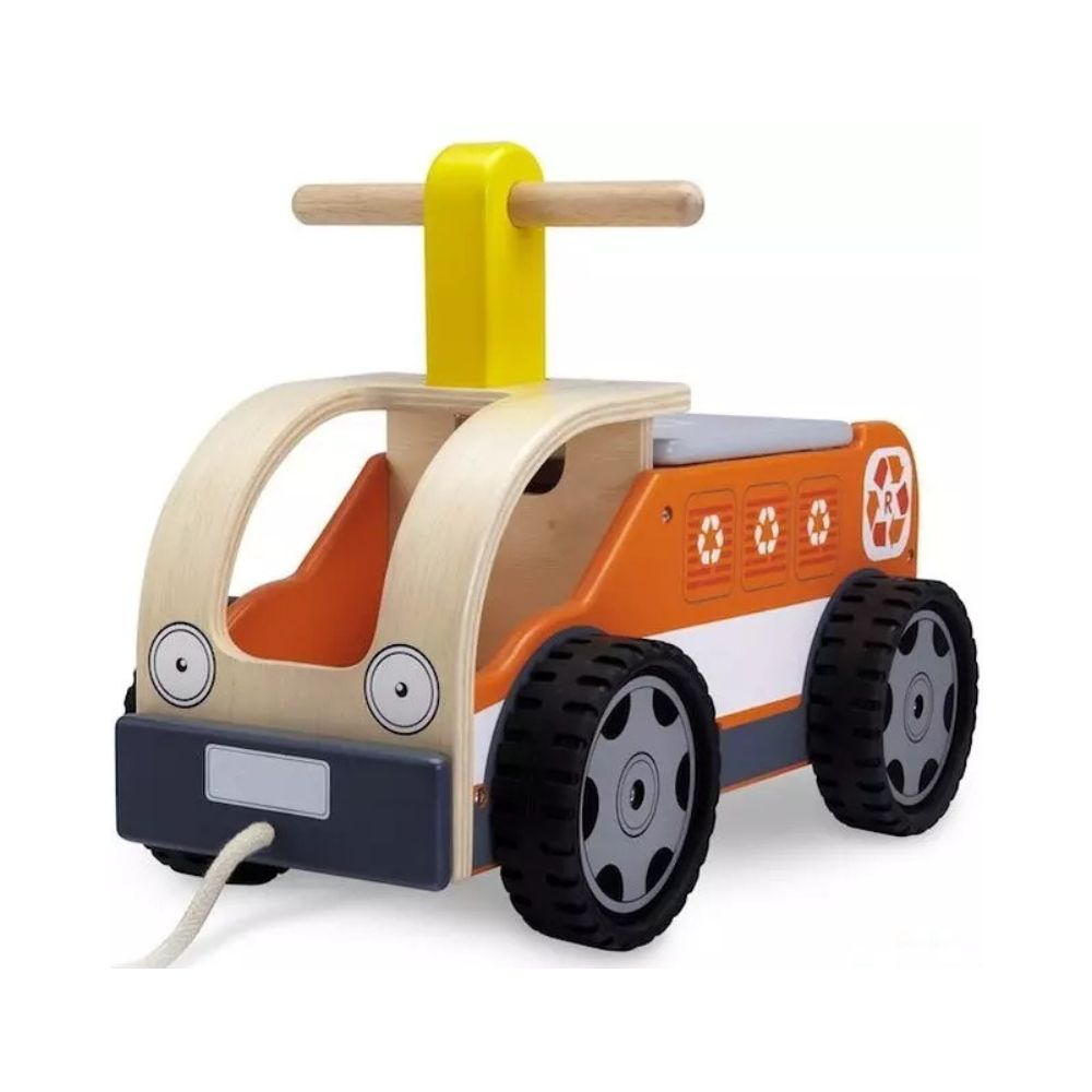 Wonderworld Houten – Moving Recycling Lorry – 48 cm