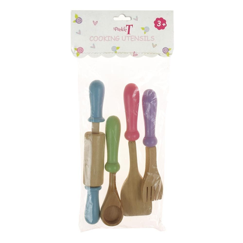 SparkleT - Houten 4-delige kookset - 17-14cm