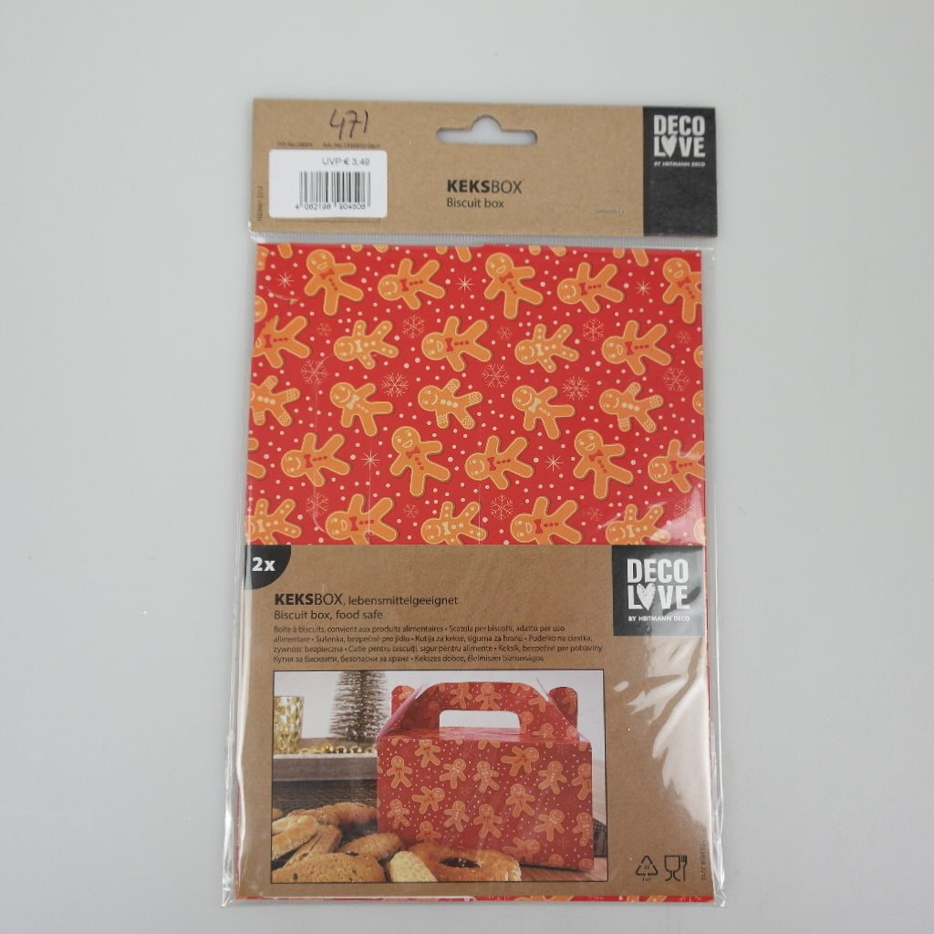 Paper gift box - approx. 14 x 8 x 8 cm - red