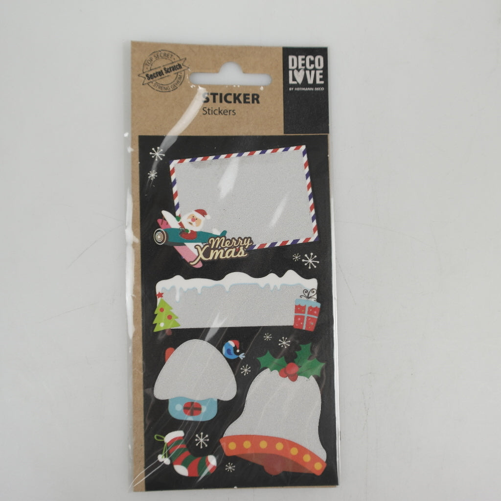 Scratch sticker gift stickers - assorted - approx. 8.5 x 18.7