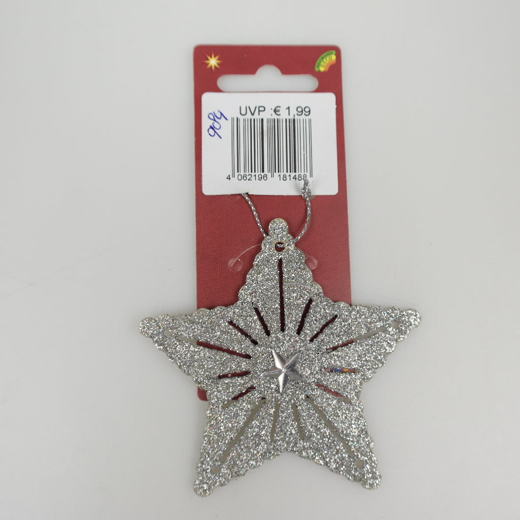 Glitzerbehälter Celina - ca. 8 cm - silber