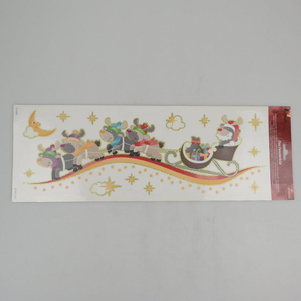F. adhesive picture - Mission Christmas - ‘ 16.5 x 48.5 cm ’ with glitter