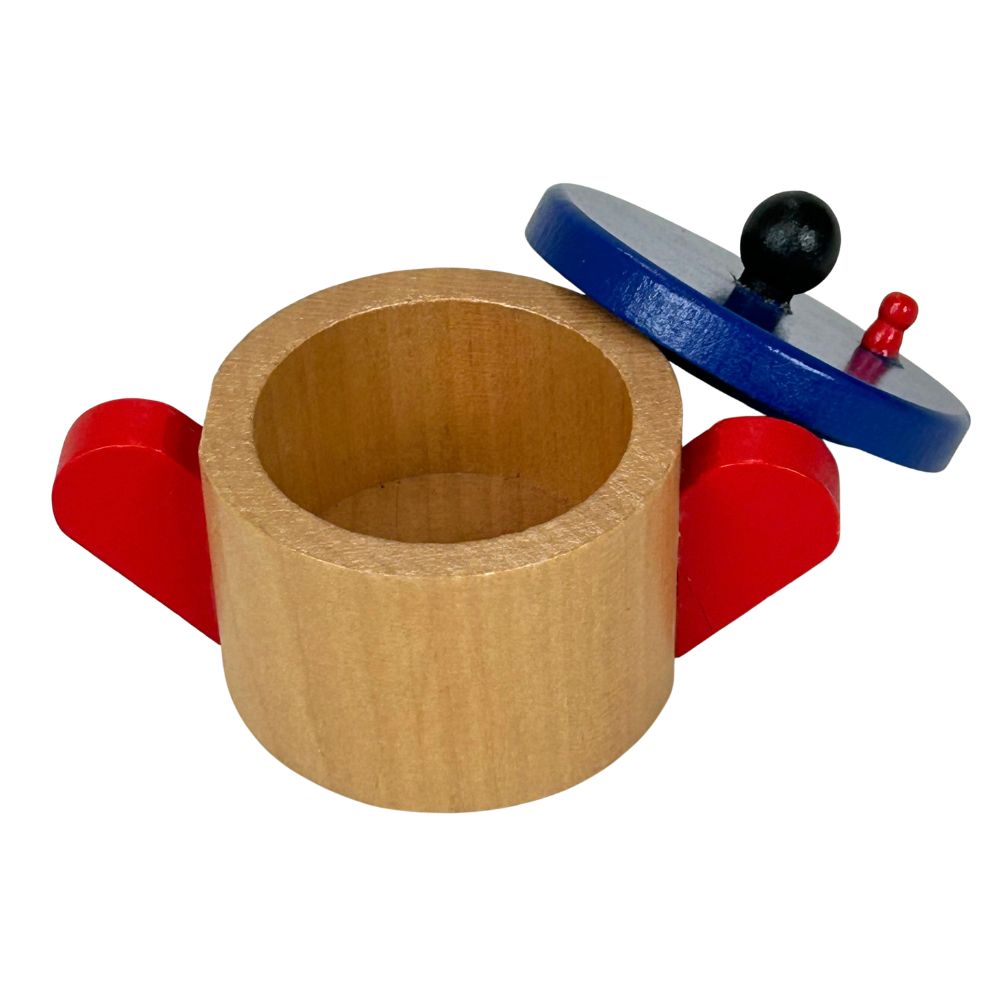 Playwood - Holzpfanne mit Deckel - 10x6x6cm