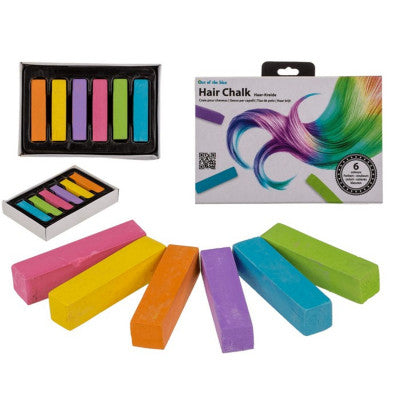 Haarkrijt, ca. 4 cm, assortiment van 6 kleuren 5