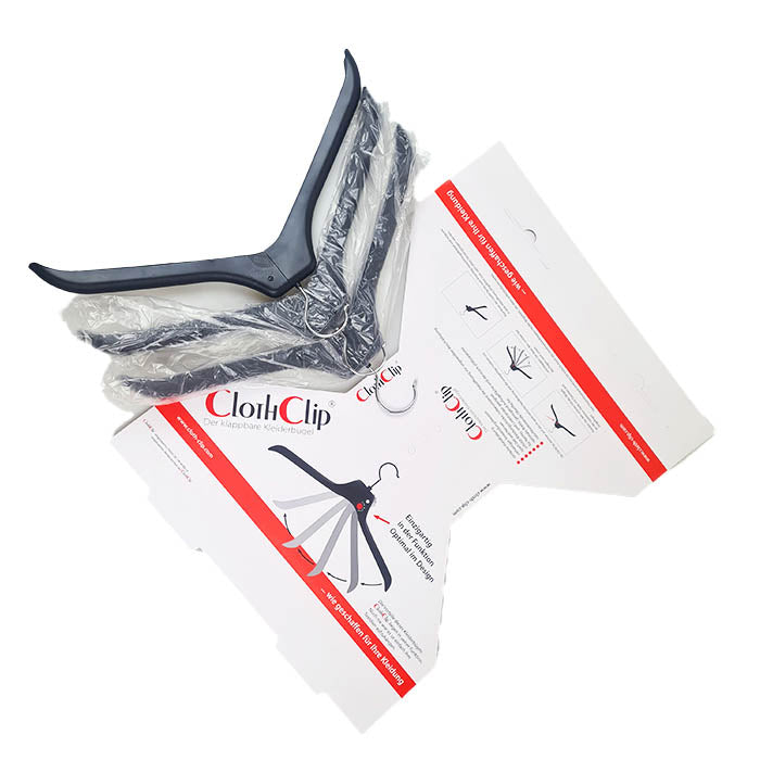 Cloth Clip - Set van 3 opvouwbare kleerhangers - kleding, incl. doos