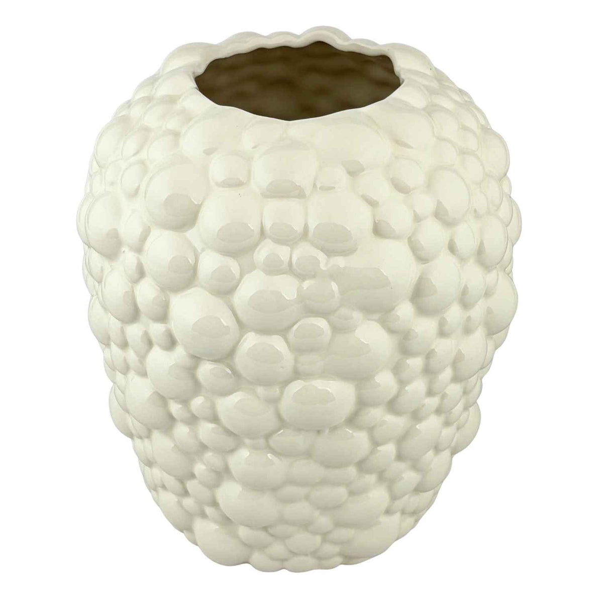 Blokker - vaas Xiomara - Ø 22,5 x 25cm - crème