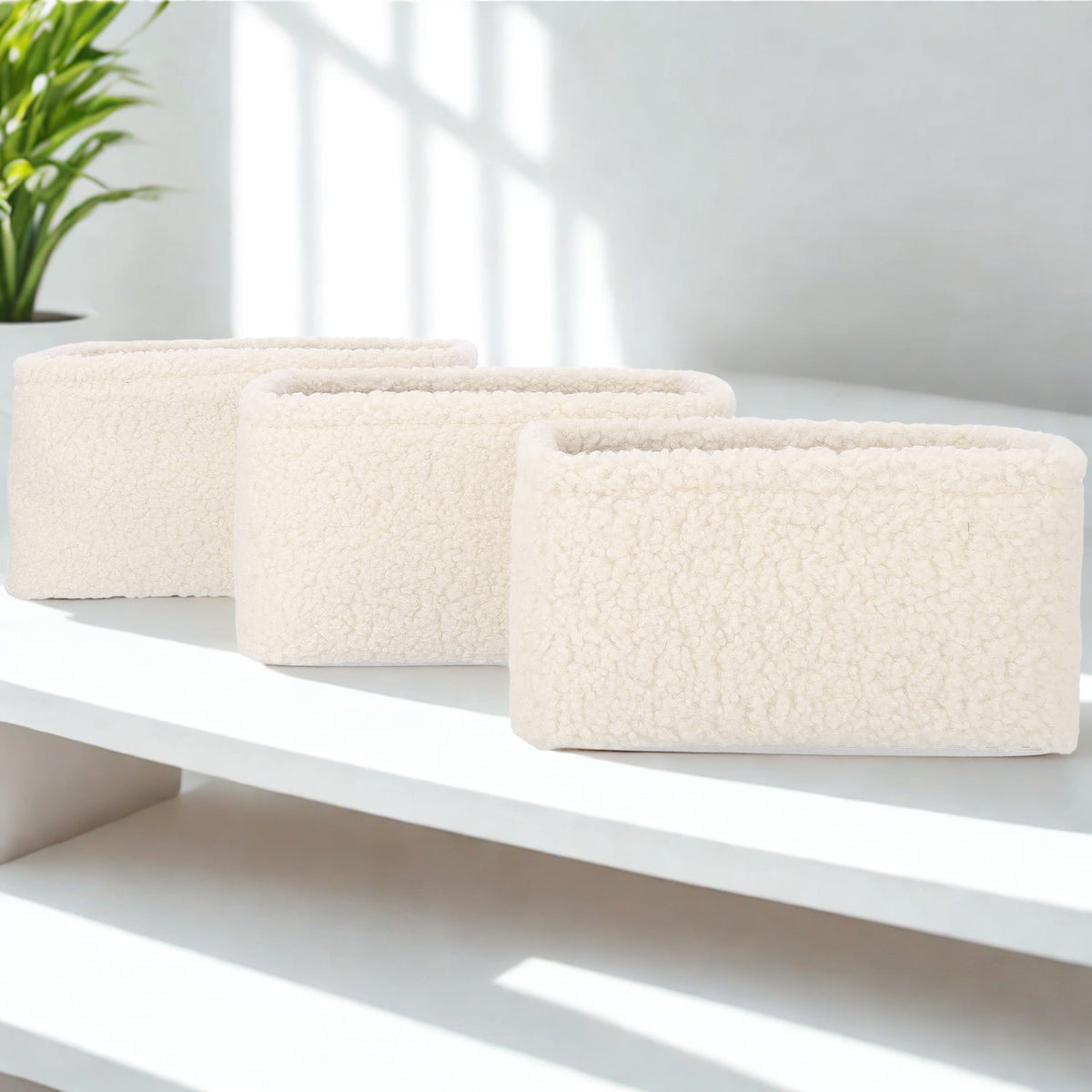 Blokker Arlanda baskets - Set of 3 - Teddy