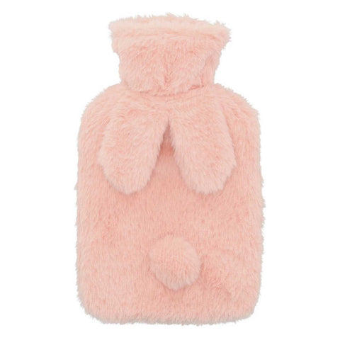 Blokker - Warmwaterkruik bunny met hoes - 1L - rubber - roze